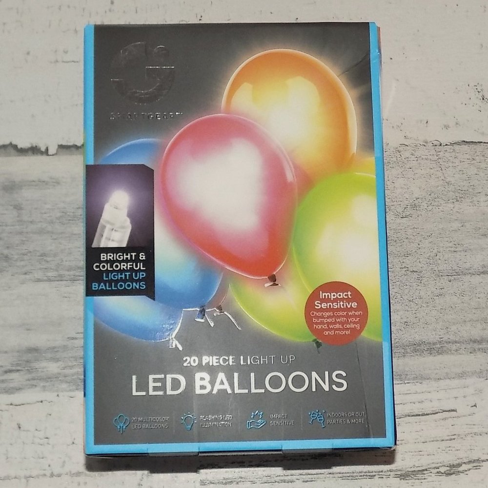 Smartgear LED 20 Balloons Light Up Multi-Colored